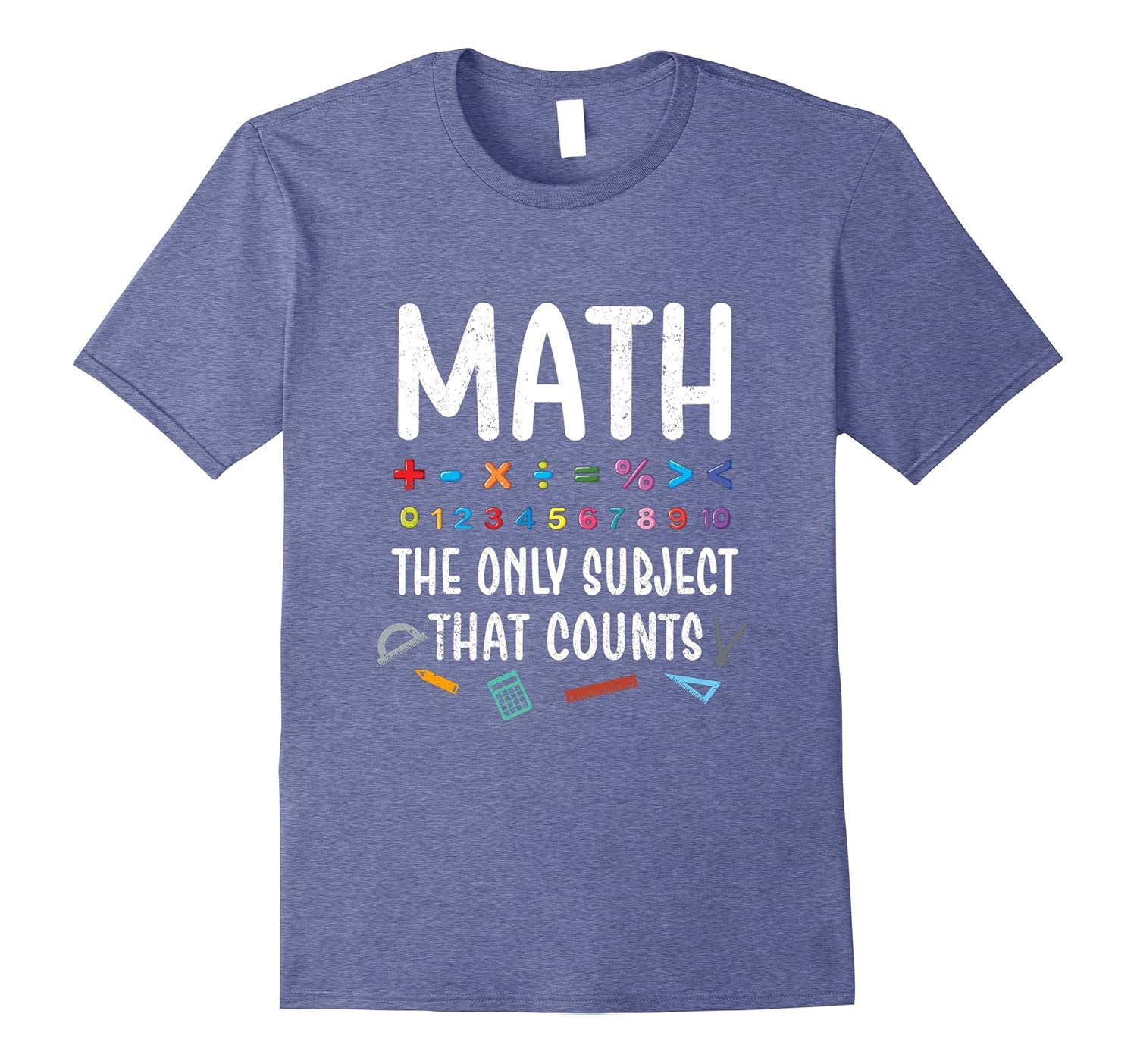 Funny Math The Only Subject That Counts TShirt Teacher JokeTShirt