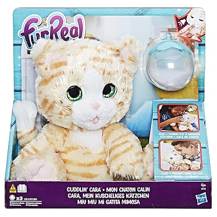Hasbro FurReal E0418EU4 - Cara, mein kuscheliges Kätzchen interaktives Plüschtier