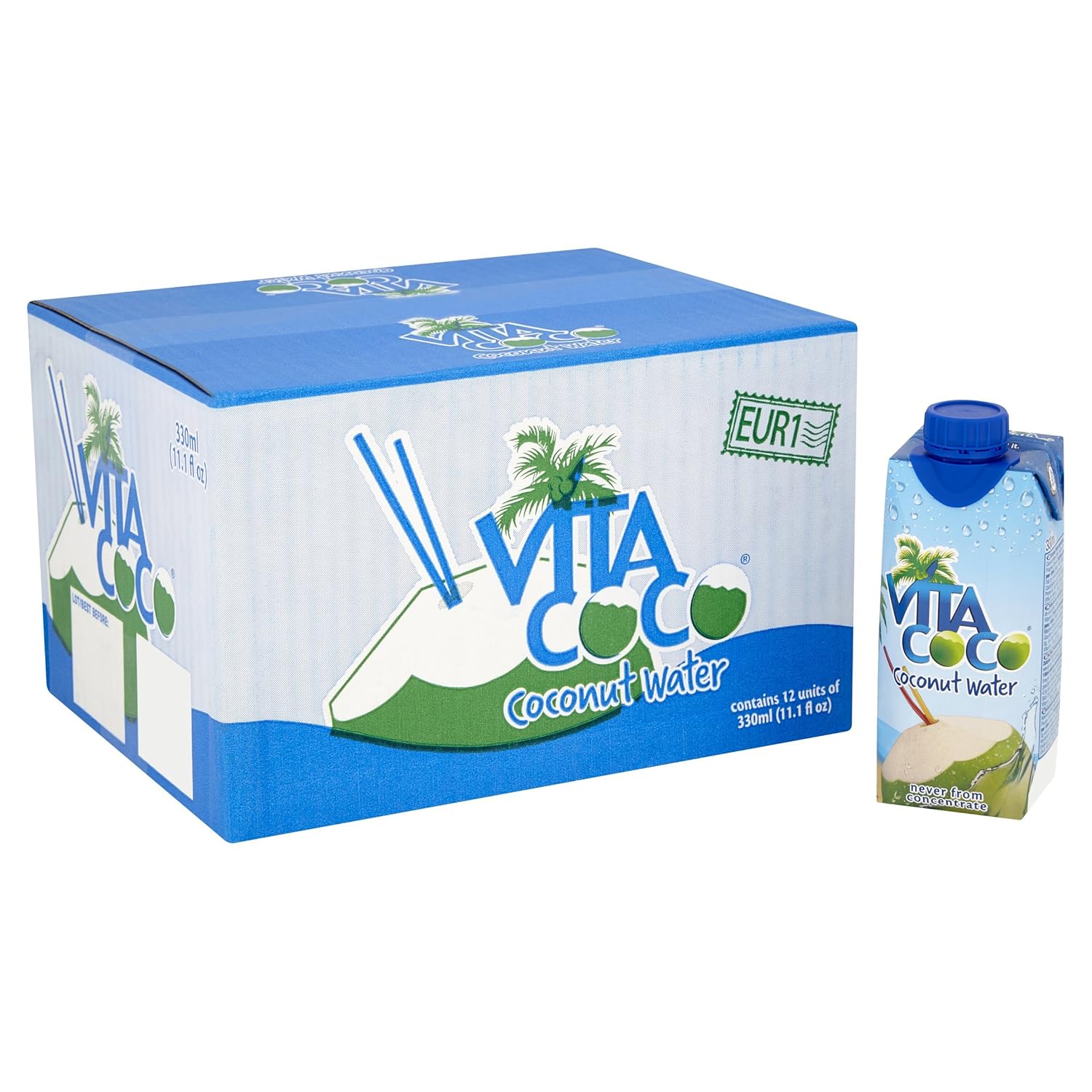 Vita Coco 100 Natural Coconut Water 330ml (Pack of 12) Amazon.co.uk