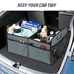 Simple Deluxe Car Trunk Organizer, 2 Compartments
