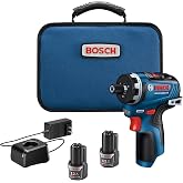 BOSCH GSR12V-300HXB22 12V Max Brushless 1/4 In. Hex Two-Speed Screwdriver Kit with (2) 2.0 Ah Batteries