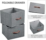 Yaheetech Vertical Chest of Drawers 4-Drawer Fabric Organizer Dark Grey view 8