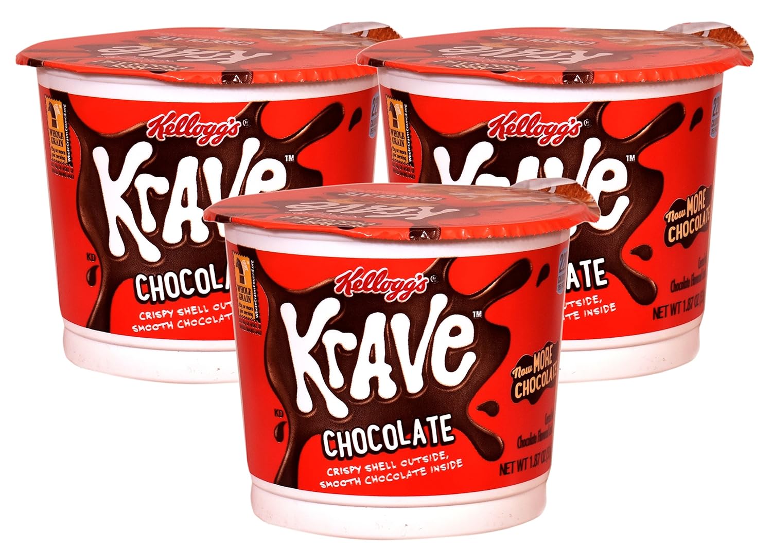 Kellogg's Krave Chocolate Wholegrain Breakfast Cereal Cup (Imported