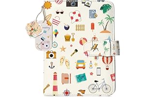 Holoary Wallet Photo Album for 128 Pockets, Fujifilm Instax Mini Album 2x3" Photos, Instax Album, Polaroid Snap (Camping)