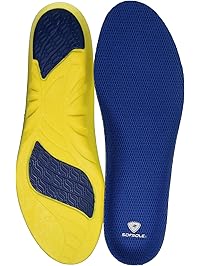 Sof Sole Insoles Men's Athlete Performance Full-Length Gel Shoe Insert