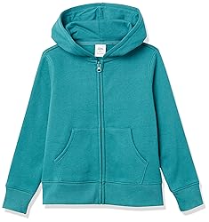 Amazon Essentials Girls' Fleece Zip-Up Hoodie