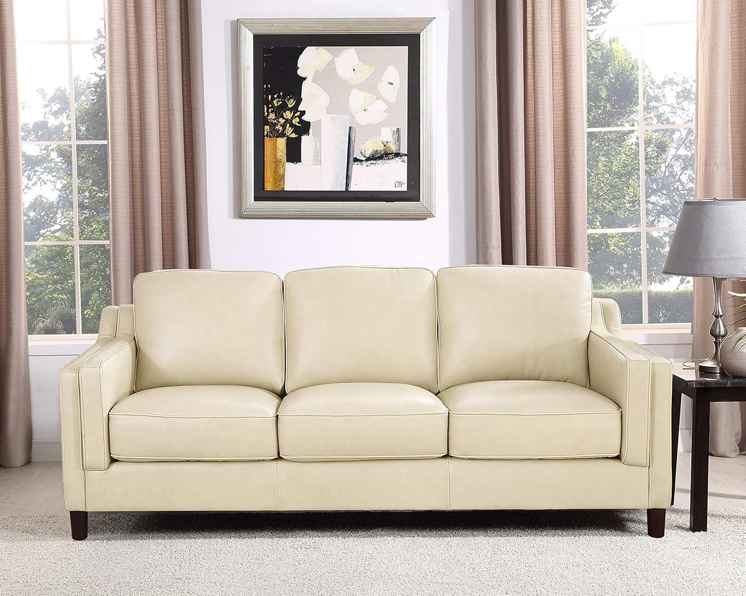 Hydeline Bella 100 Leather Set, Sofa, Ivory Kitchen & Dining