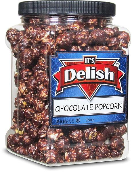 GOURMET CHOCOLATE POPCORN BY ITS DELISH, 16 OZ...