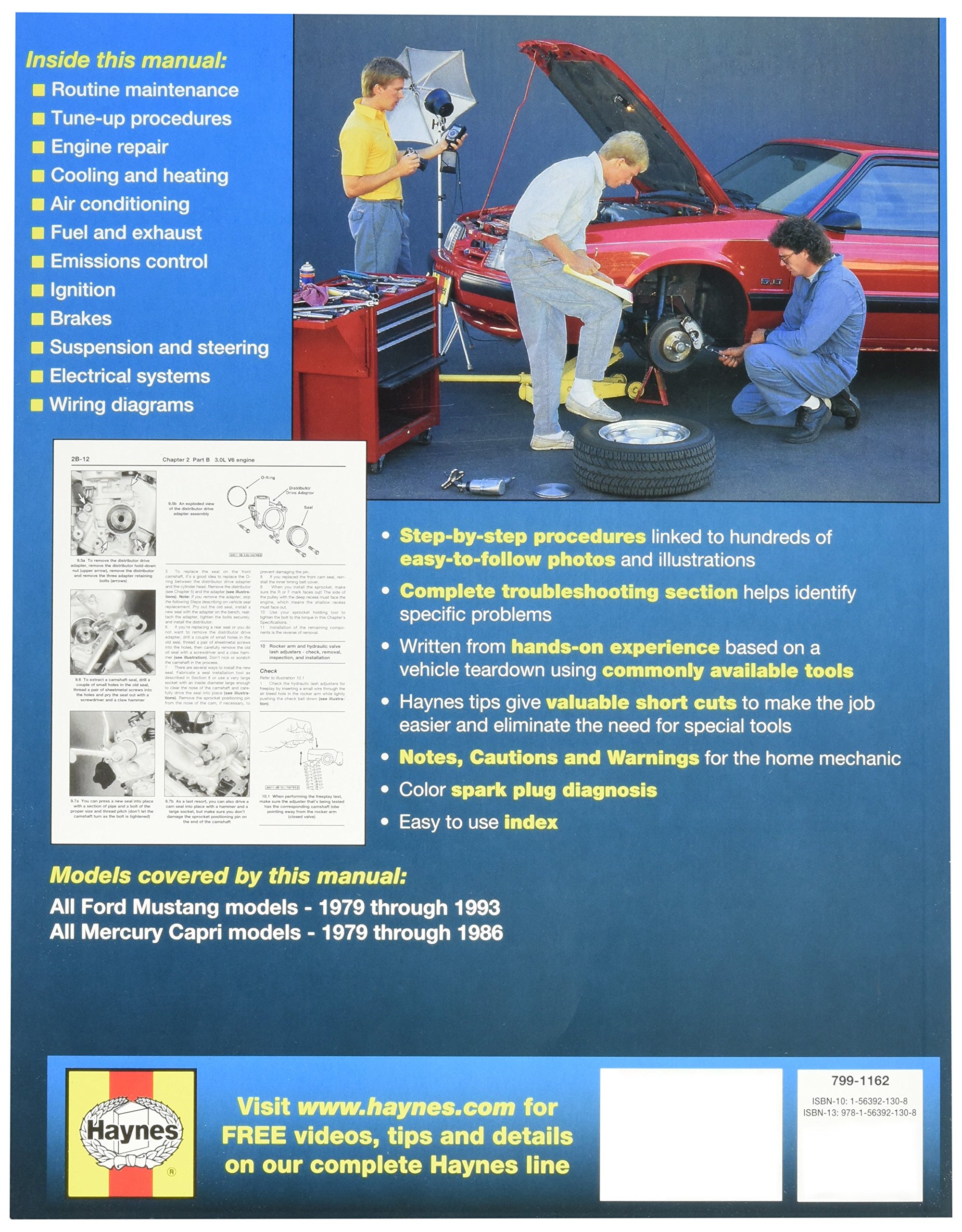 Haynes Ford Mustang 79-93, Mercury Capri 79 - 86: 0038345006548:  Amazon.com: Books