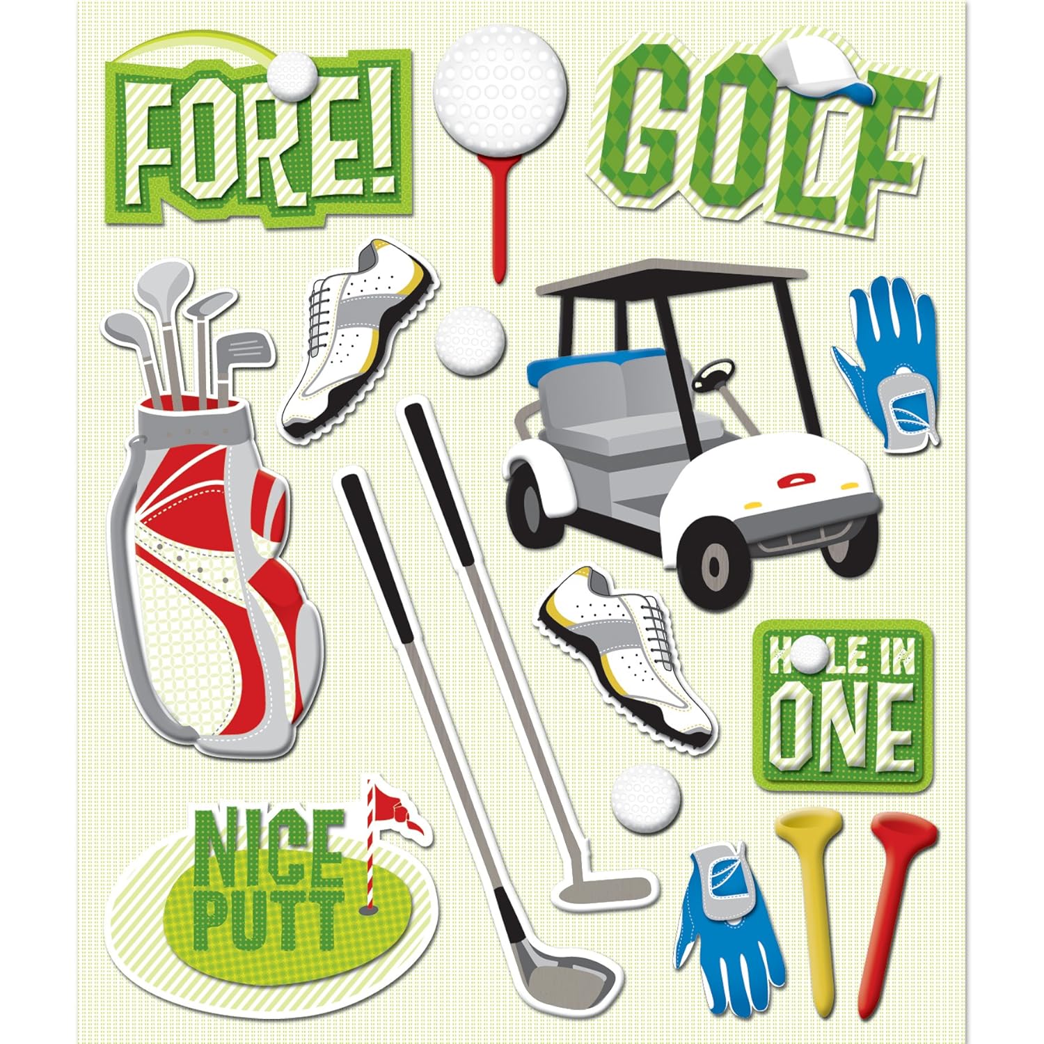 Golf Sticker Medley