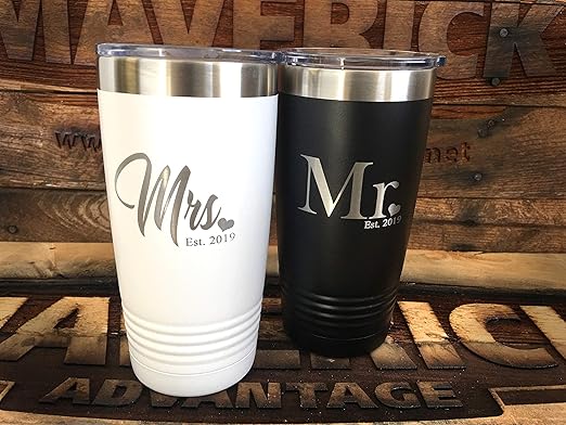mr and mrs yeti tumblers
