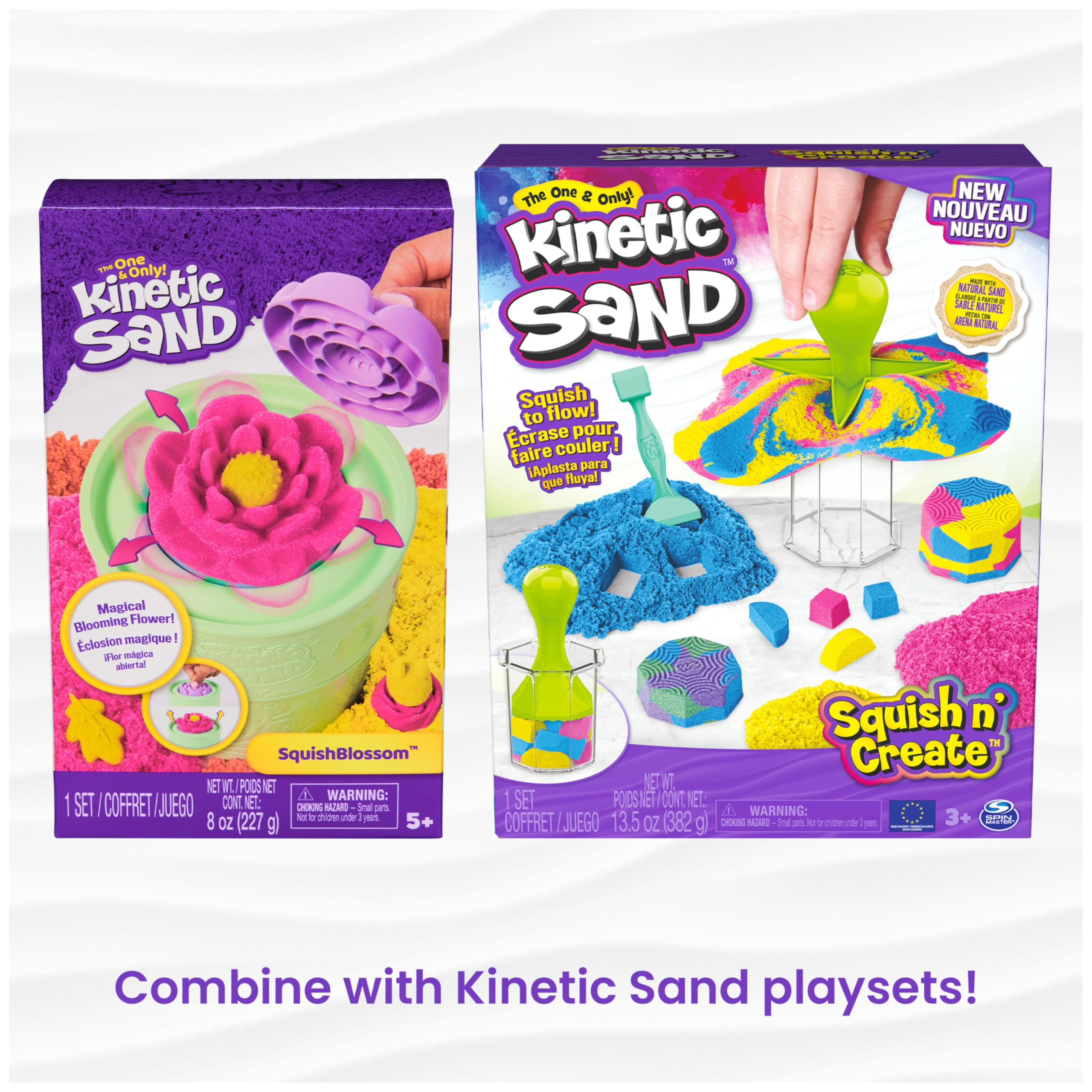 Kinetic Sand, 2.5lbs Blue Play Sand, Moldable Sensory Toys for Kids, Resealable Bag (Packaging May Vary), for Ages 3 and up