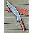 Poshland RG-02-Handmade Damascus Steel Kukri Knife - Stunning Perfect Grip Handle