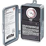 NSi Industries TORK TU40 Indoor/Outdoor 40-Amp Universal Multi-Volt Electromechanical Appliance Timer - 24-Hour Programming -