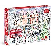 Galison Michael Storrings Christmas in London – 1000 Piece Puzzle Fun and Challenging Activity with Bright and Bold Artwork of The London Holiday Season for Adults and Families