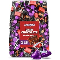 Amazon.com : Dark Chocolate Variety Pack – Kisses Dark Chocolate ...