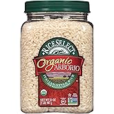 RiceSelect Organic Arborio Rice, Premium Rice for Italian Risotto | Italian-style rice for stovetop, easy to cook, ideal for 