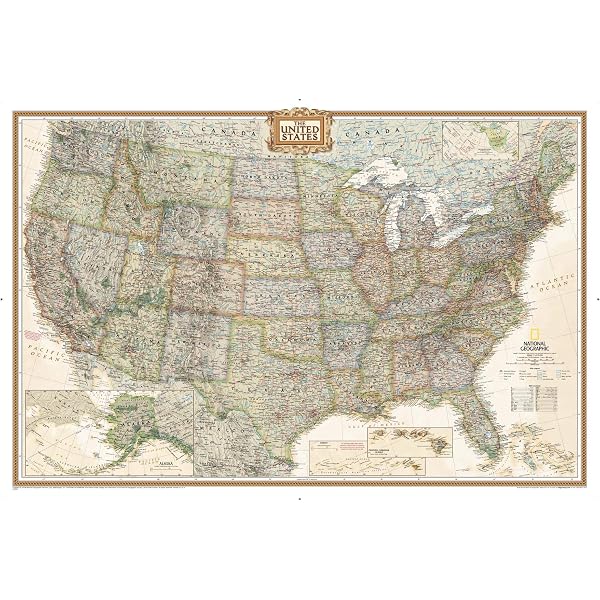 National Geographic World Wall Map - Executive (Poster Size: 36 x