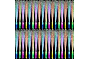 YOFOBU 60 Pack LED Fiber Optic Wands,Glow Wands,LED Light Up Wands with 3 Flashing Models,Glow Wands Sticks for Christmas,NewYear,Valentines Day,July 4th,Wedding,Birthday,Concert Club Party Favors