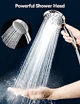 Magichome High Pressure Shower Head 1.5m Hose 5 Modes Chrome Universal view 2