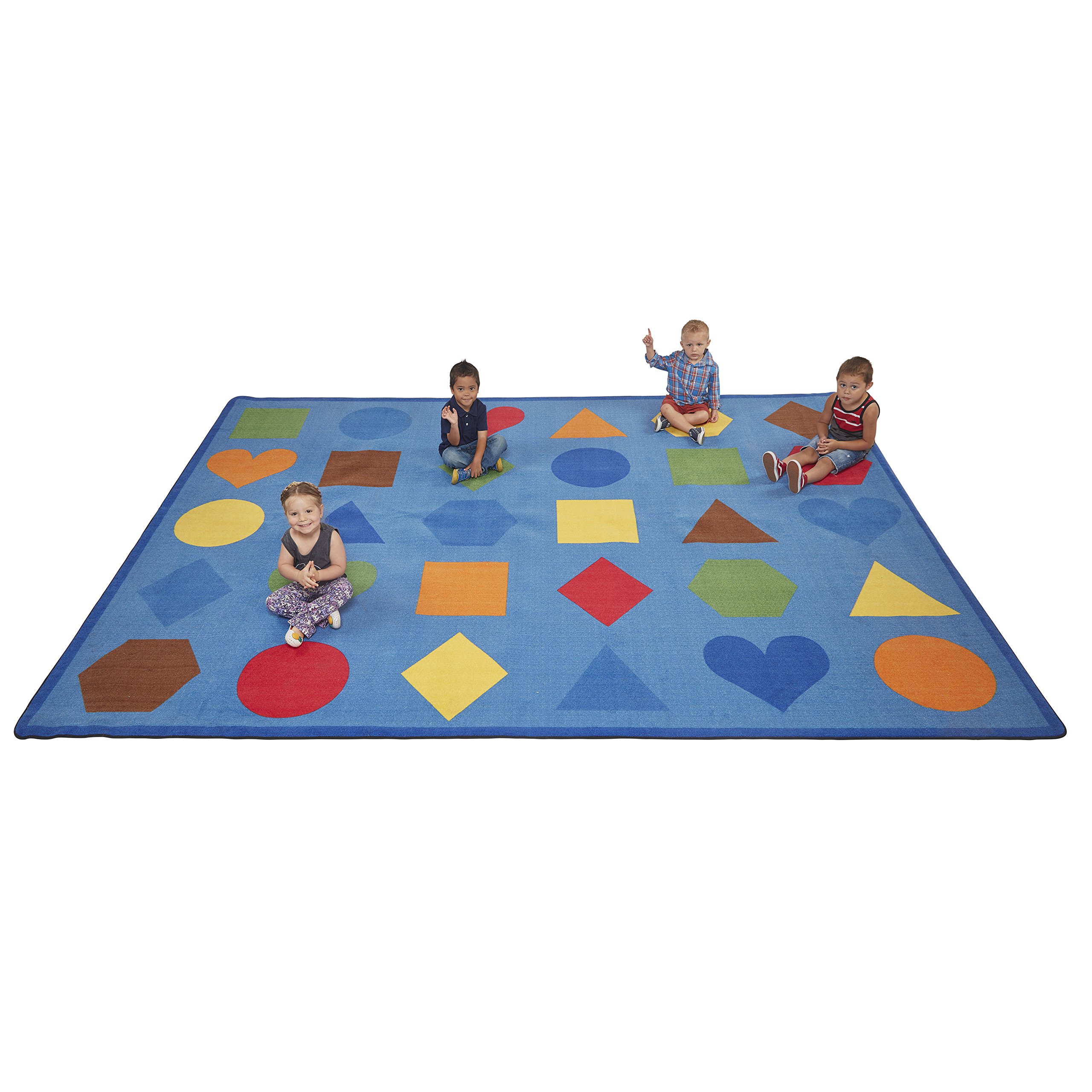 ECR4Kids Lots of Shapes Seating Rug for Children, School Classroom Learning eBay