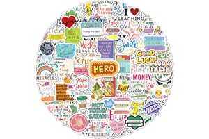 Walenced 300 Pcs Motivational Stickers for Adults, Inspirational Water Bottle Stickers, Scrapbook Supplies Positive Affirmation Stickers, Mental Health Vision Board Laptop Vinyl Stickers for Kids