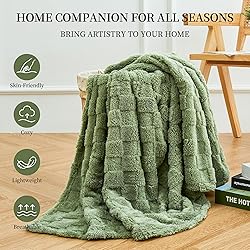 Aganear Fleece Blanket Queen Size - Plush Cozy Soft
