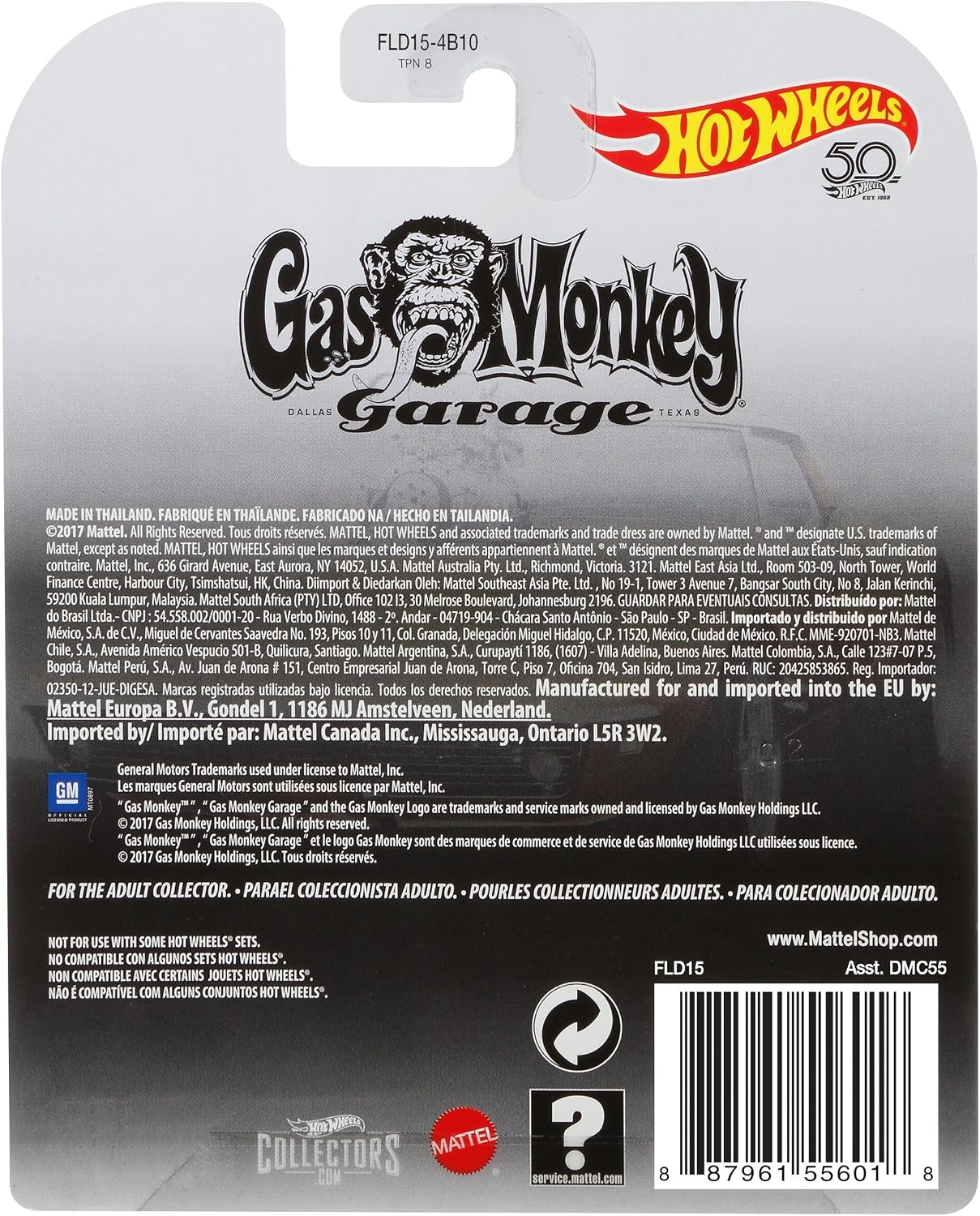 Model Metal CORVETTE 1968 from GAS MONKEY GARAGE 7cm (3'') Scale 1/64 ORIGINAL FLD15, Orange, Small - Image 3