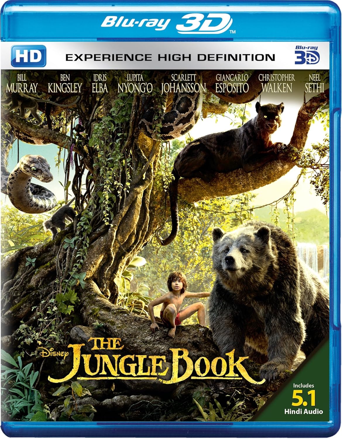 The Jungle Book 3d Amazon In Bill Murray Ben Kingsley Idris Elba Lupita Nyongo O Scarlett Johansson Giancarlo Esposito Neel Sethi Christopher Walken Jon Favreau Bill Murray Ben Kingsley Idris Elba Lupita Nyongo O Scarlett