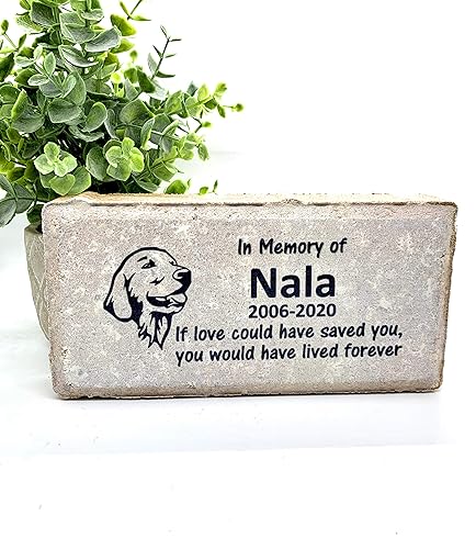 golden retriever memorial stone