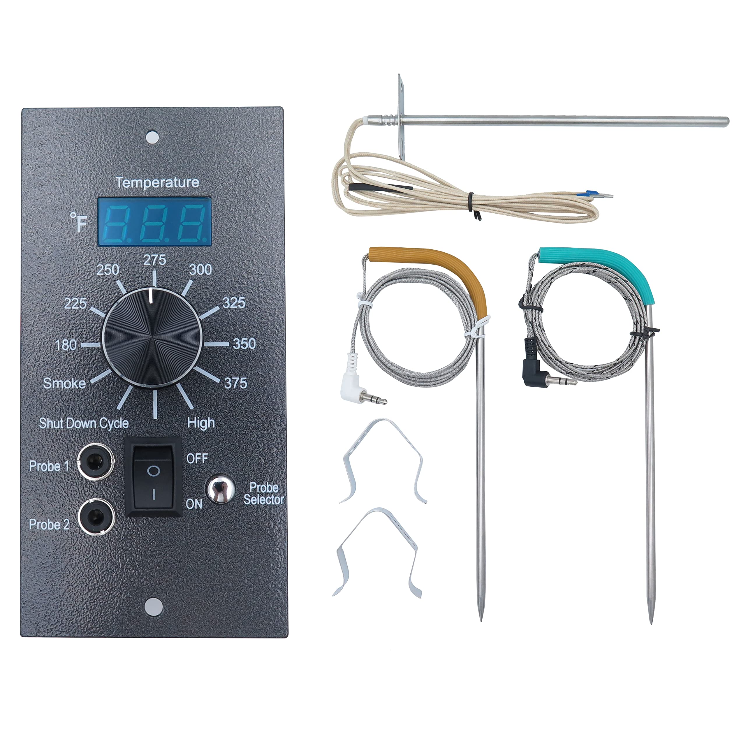 Photo 1 of MAHUIBIN Replacement for Traeger Digital Pro Controller, Compatible with Traeger Wood Pellet Grills, with Waterproof Meat Temperure Probe 2pc and 7" RTD Temperature Sensor…