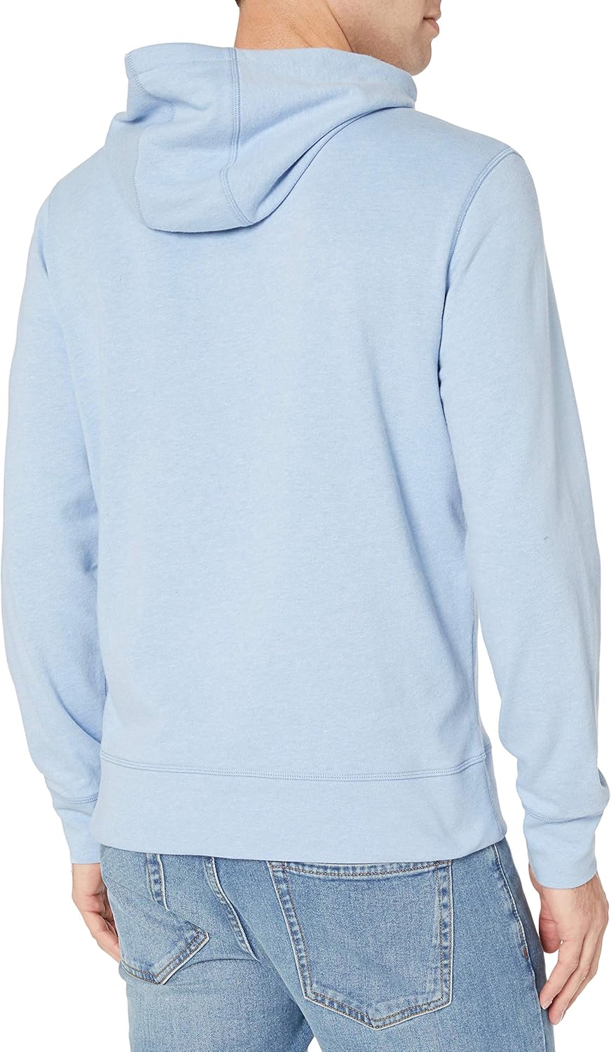  Essentials Men's Lightweight French Terry Hooded Sweatshirt: Clothing
