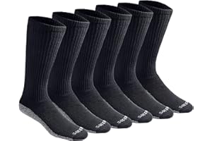 Dickies Men's Dri-Tech Moisture Control Boot-Length Socks (6-Pack)