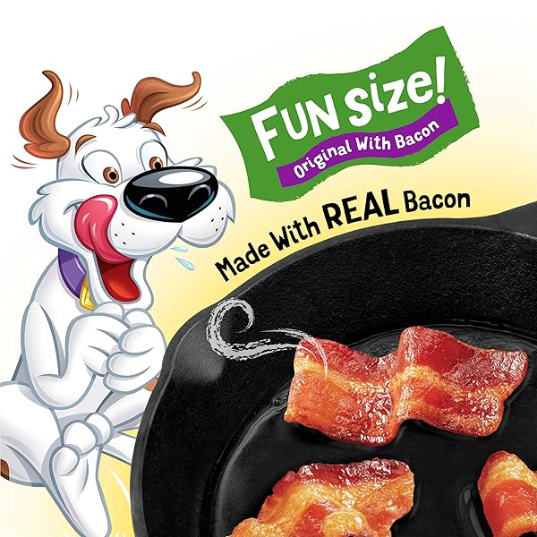 PURINA BEGGIN’ WITH REAL MEAT DOG TREATS, FUN SIZE ORIGINAL WITH BACON FLAVOR – 25 OZ. POUCH