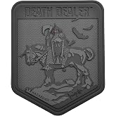 HAZARD 4 Death Dealer&trade; Patch by Frank Frazetta - Tactical Morale Hook &amp; Loop Badge - Military Rubber Patch - Unique Merit Patches - Men&rsquo;s EDC Vest Badge Military-Style Accessory - Black