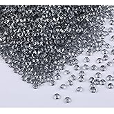 Gintoaria 10000 pcs/Pack Wedding Table Scatter Confetti Crystals Acrylic Diamonds Vase Fillers 4.5 mm Rhinestones for Wedding, Bridal Shower, Vase Beads Decorations (Light Gray)