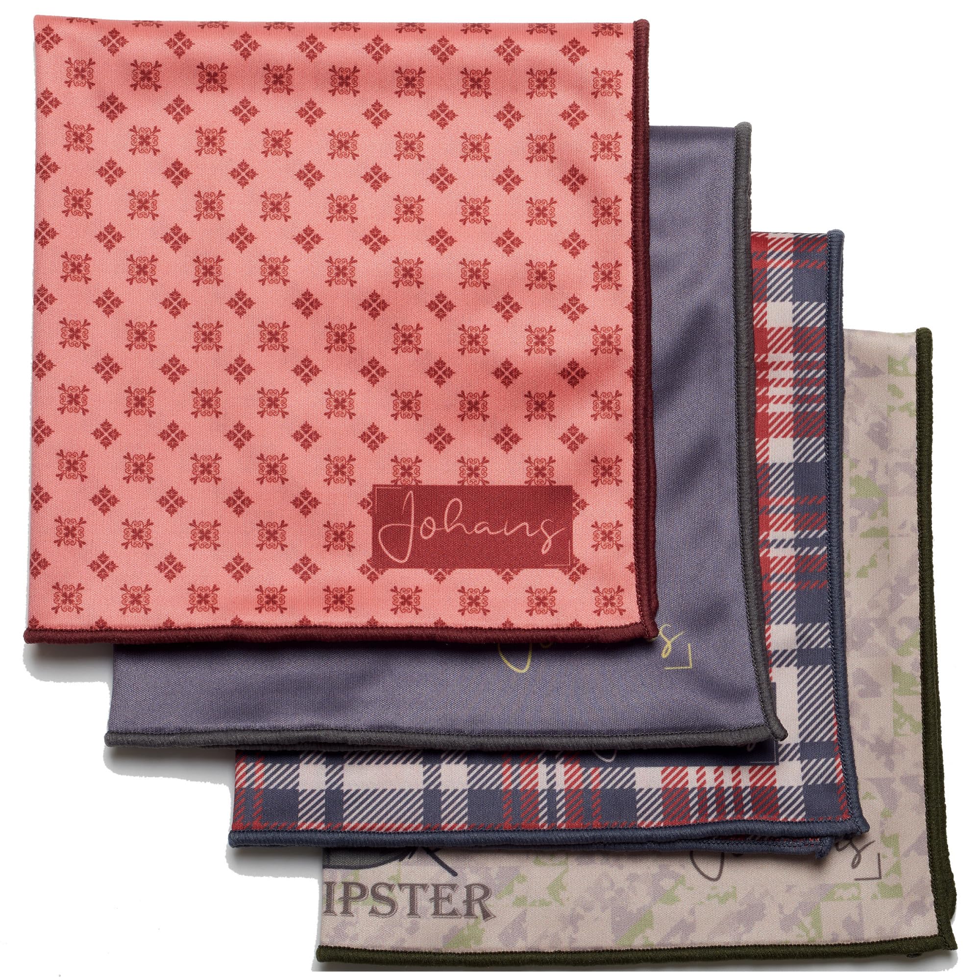 Johans® XXL Microfibre Polishing Cloth for Cleaning Smartphone, Tablet, Glasses, Camera, Optical Quality, 30 x 30 cm (4 Bundle: Suit & Tie)