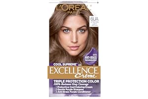 L'Oreal Paris Cool Supreme Permanent Hair Color, Ash, Ultra Ash Light Brown 6UA