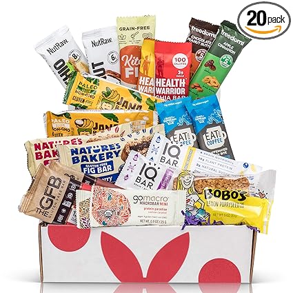 Vegan Healthy Snack Bars Variety Pack Gift Box Premium Mix Of High Protein Bars Breakfast Bars Energy Bars Chia Bars On The Go Snack Bars Variety