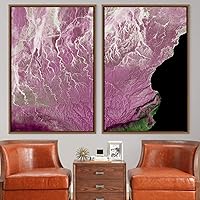 2 Piece Framed Canvas Wall Art Natural Abstract Canvas Prints Home Artwork Decoration for Living Room,Bedroom - 16
