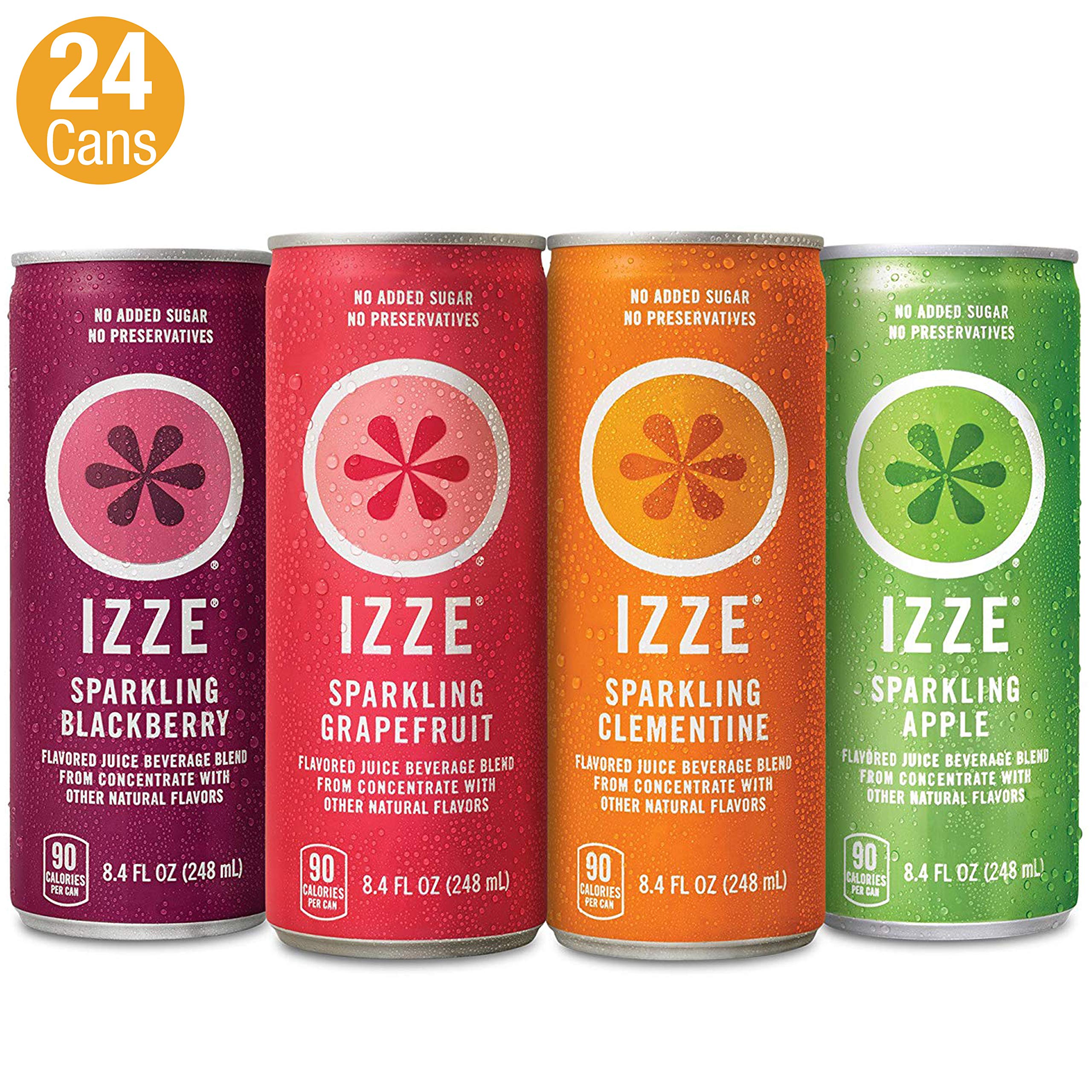IZZE Sparkling Juice, 4 Flavor Variety Pack, 8.4 Fl Oz (24 Count) Buy