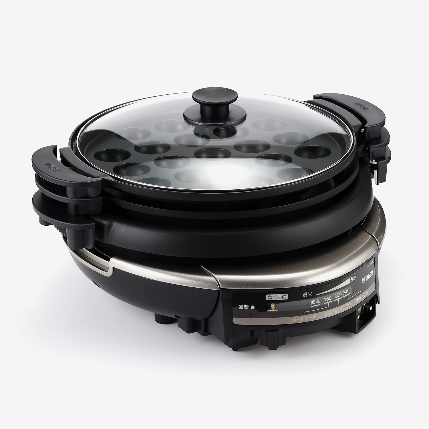 人気ショップ タイガー グリル鍋 良品 プレート 中古 焼肉 たこ焼き 深鍋 タイプ 3枚 プレート 5 0l その他 Labelians Fr