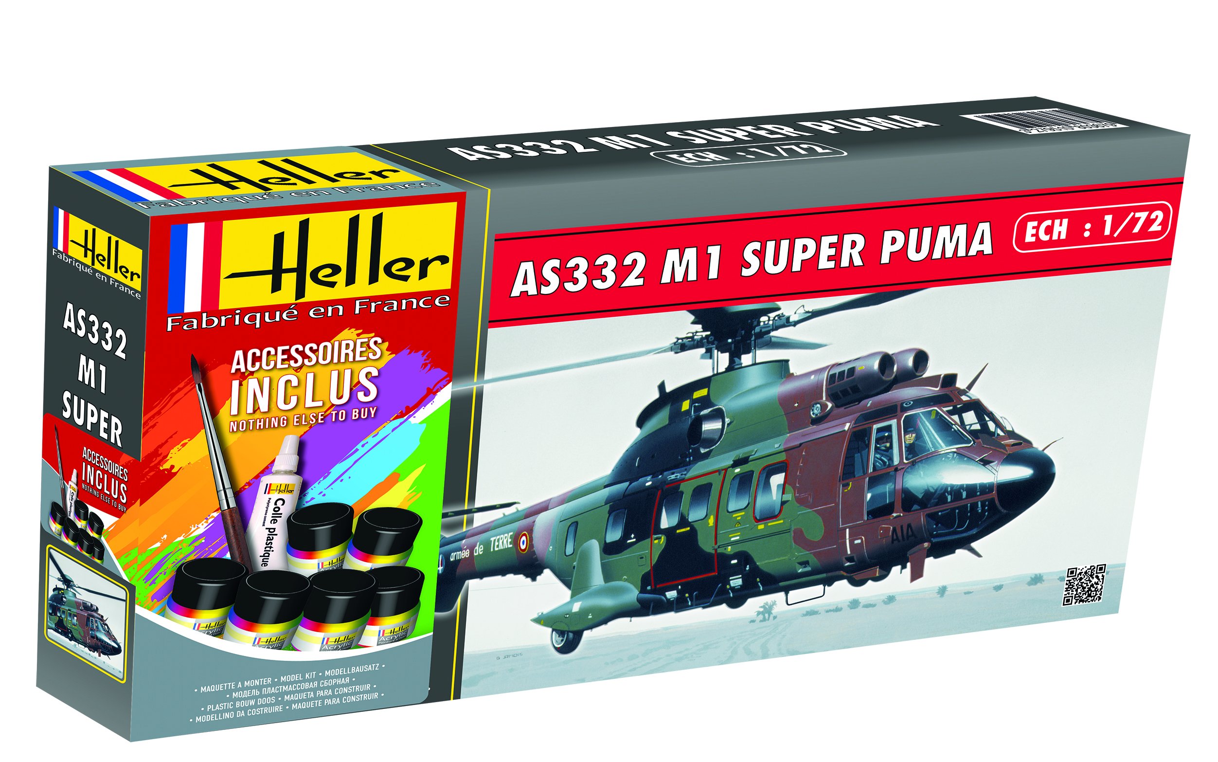 Heller 1:72 Gift Set - Super Puma AS332 M1