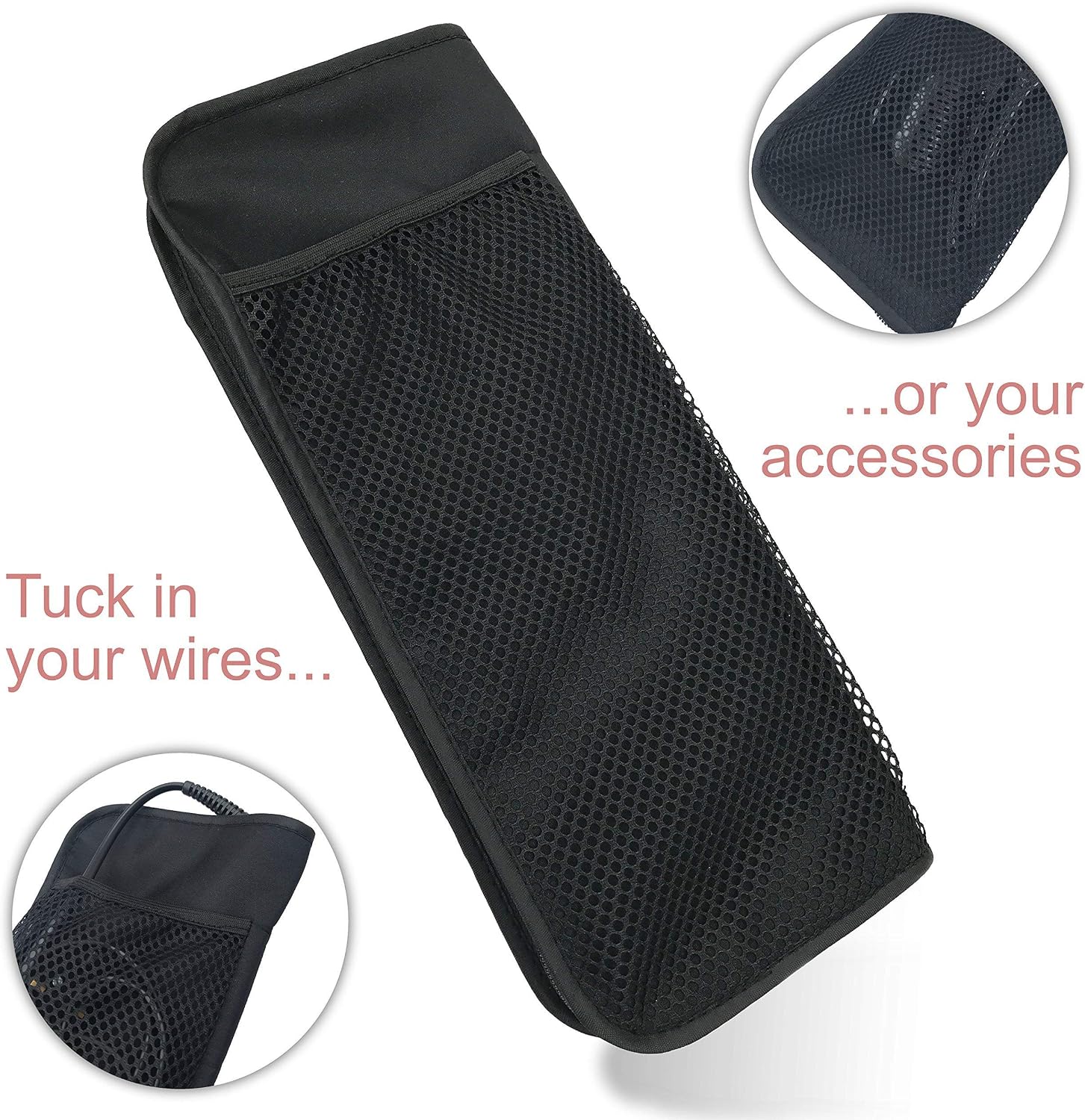 Hair Straightener Mat & Pouch by j&m, Heat Resistant, Fits ghd, BaByliss & Larger Straighteners - Image 5