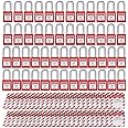 Lockout Tagout Locks Loto Tags - Lockout Locks Keyed Different Safety Padlocks Lockout Station OMGTMD Lock Out Tag Out Kit (100, Red)