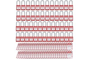 Lockout Tagout Locks Loto Tags - Lockout Locks Keyed Different Safety Padlocks Lockout Station OMGTMD Lock Out Tag Out Kit (100, Red)