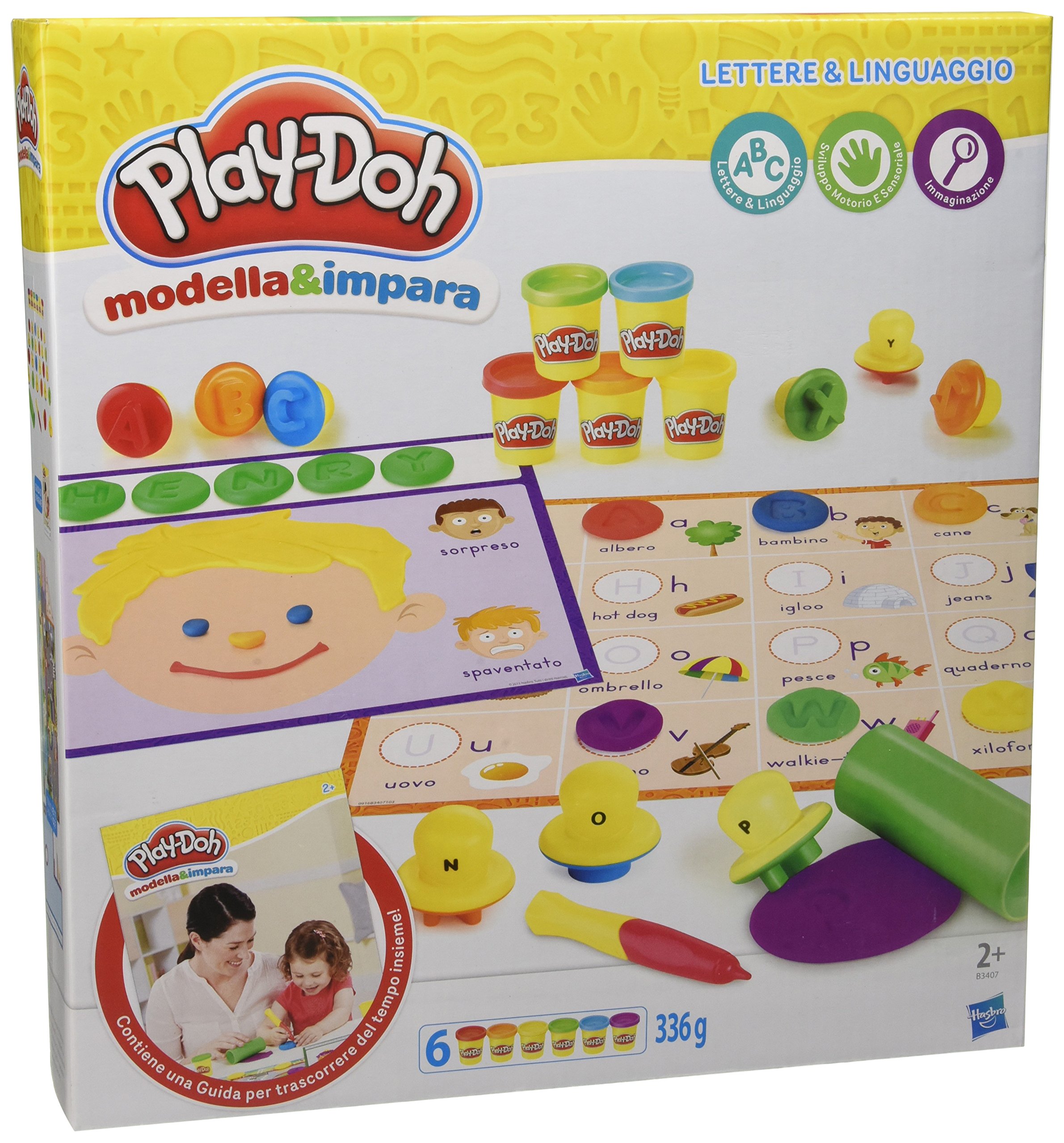 Play-Doh B3407103 Shaping and Learning Letters and Languages, Multicoloured