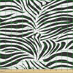 Ambesonne Zebra Print Fabric by The Yard, Striped