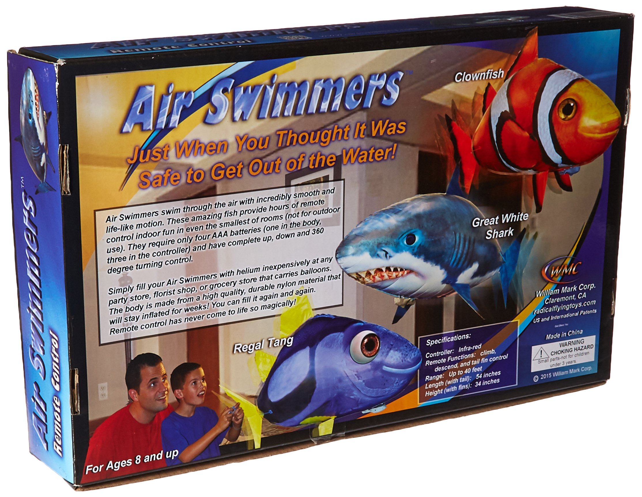air swimmers remote control flying shark