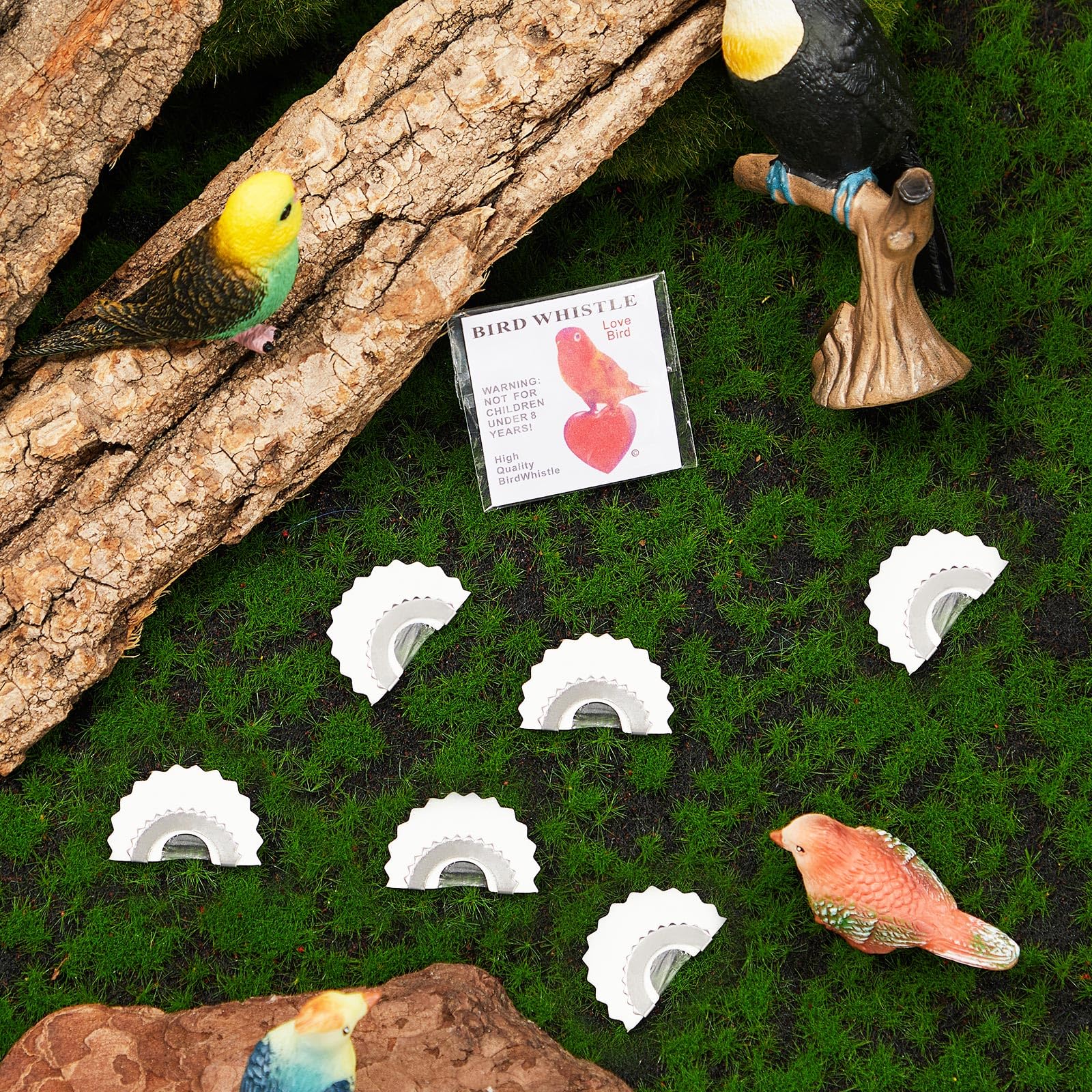 Sonwyoung 10 Pcs Bird Whistle Toys Magic Bird Caller Tongue Tweeting Noisemaker Whistle Tricks Gag Toys